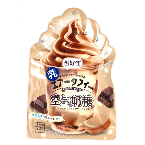 ChuangHaoJia Air Taffy Choco Milchgummis 60g