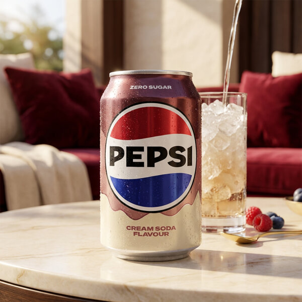Pepsi Cream Soda Flavour 330ml Großbritannien