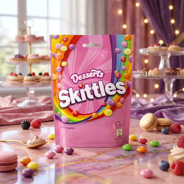 Skittles Desserts 152 g – Bunte Dessert Flavor Gummies