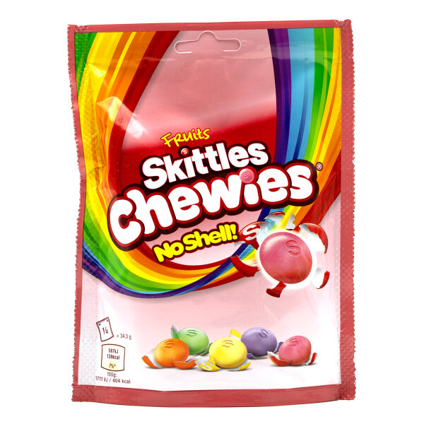 Skittles Chewies Fruits No Shell 137g UK Import