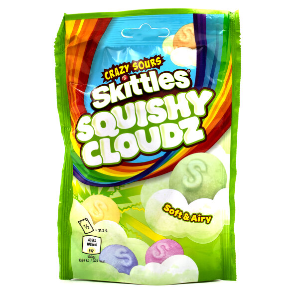 Skittles Crazy Sours Skittles Squishy Cloudz 94g UK