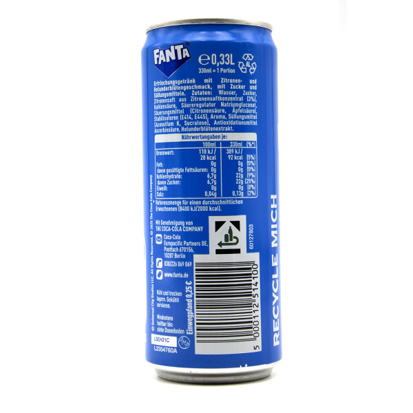 Fanta Lemon & Elderflower 330 ml – Zitrone & Holunderblüte