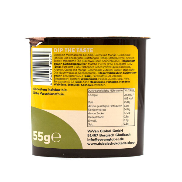 #schmeckt Dip The Taste I ♥ Matcha Duo 110g Snack