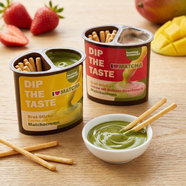DIP THE TASTE - Strawberry Matcha Cream & Mango Matcha Cream Double Pack