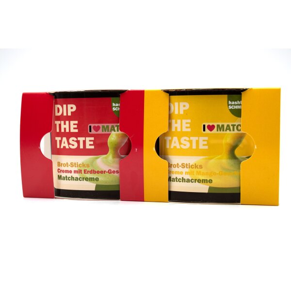 DIP THE TASTE - Strawberry Matcha Cream & Mango Matcha Cream Double Pack