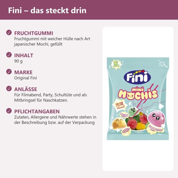 Fini Mini Mochis Strawberry 90g
