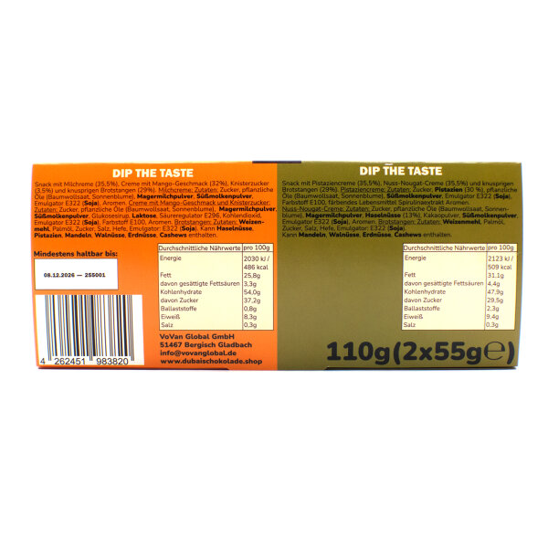 Hashtag Schmeckt Dip the Taste Mango Brizzl-Effekt & Dubai Style 2x55g