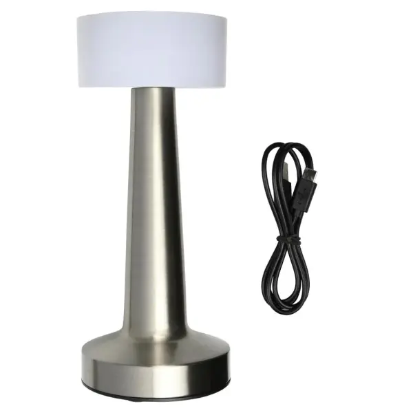LED Tischlampe Touch dimmbar USB-C – Silber