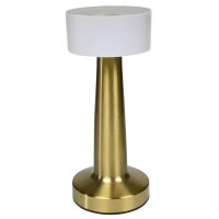 LED Tischlampe wiederaufladbar dimmbar touch Gold display