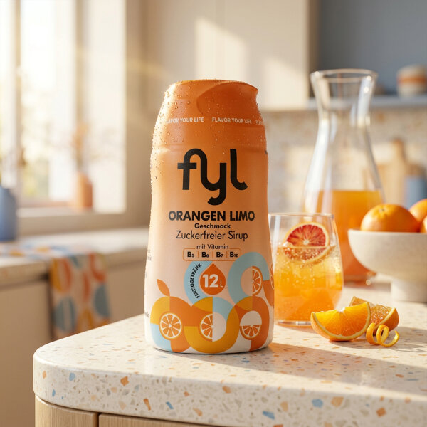 fyl Orange zuckerfreier Sirup 48 ml für 12 L