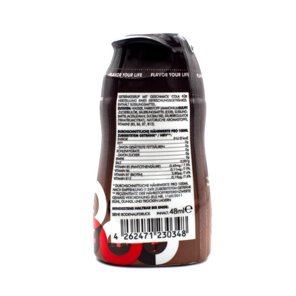 fyl Cola zuckerfreier Sirup 48 ml für 12 L – ohne Koffein