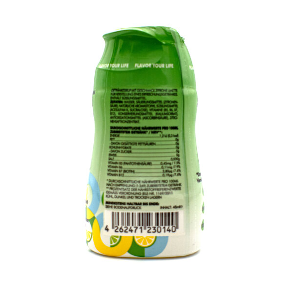 fyl Zitrone-Limette zuckerfreier Sirup 48 ml für 12 L