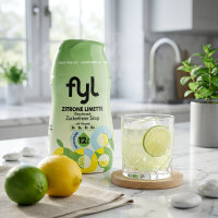 fyl Zitrone-Limette zuckerfreier Sirup 48 ml für 12 L