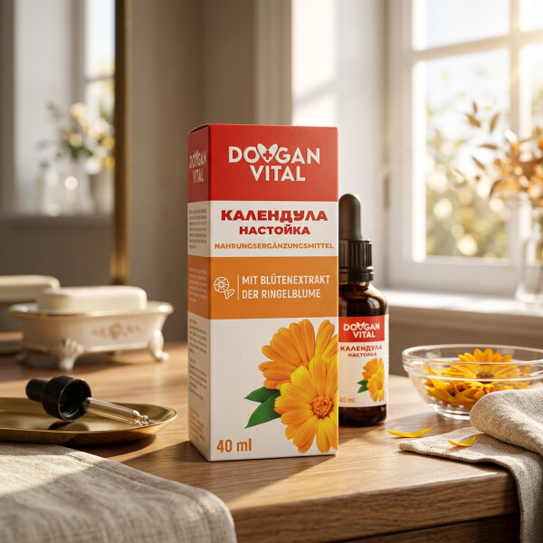 Dovgan Vital Calendula Tinktur 40 ml – mit Ringelblumenblüten