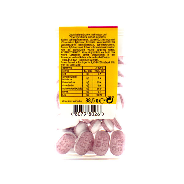 Tic Tac Two Raspberry & Lemon zuckerfrei 38,5 g