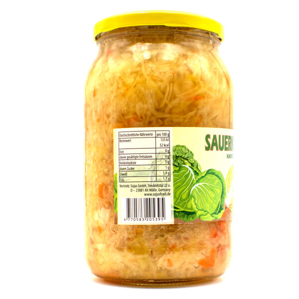 Sauerkraut nach osteuropäischer Art 760 g (Abtropfgewicht)