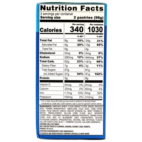ToastEm Pop-Ups Frosted Blueberry 288g USA Import