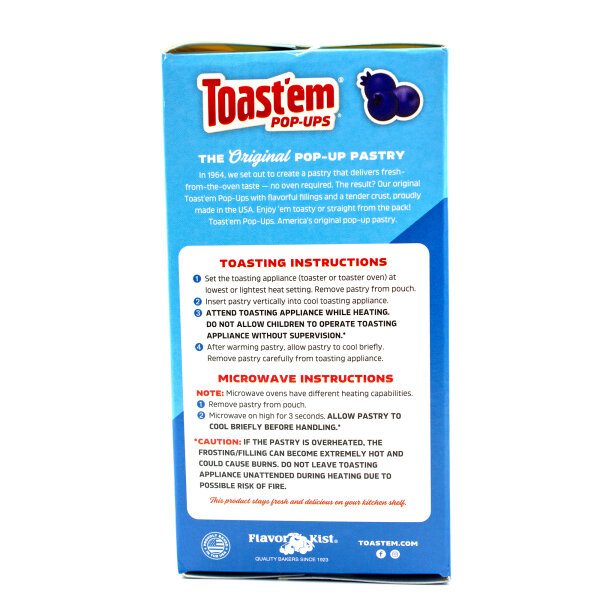 ToastEm Pop-Ups Frosted Blueberry Pastries 288g