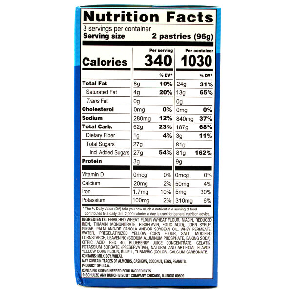 ToastEm Pop-Ups Frosted Blueberry 288g USA Import