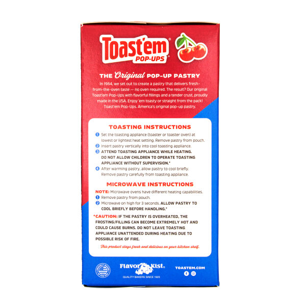 ToastEm Pop-Ups Frosted Cherry 288g USA Import