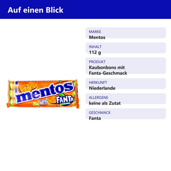 Mentos Fanta 112g
