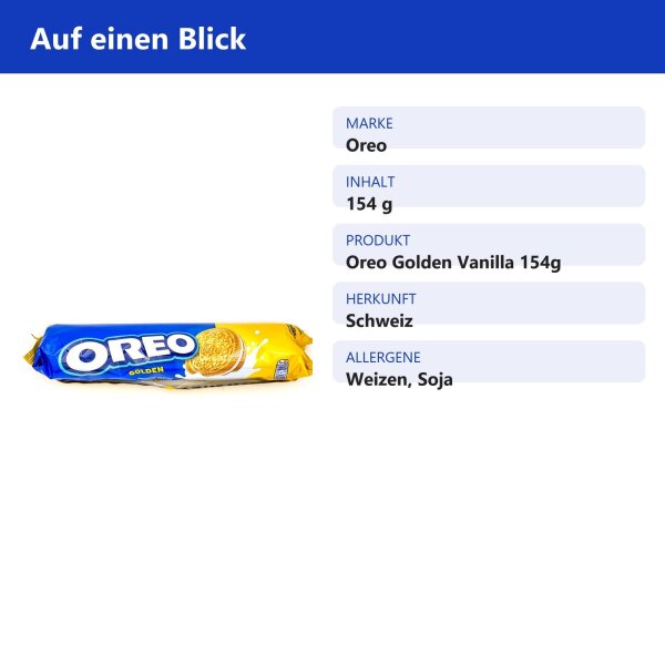 Oreo Golden Vanilla 154g