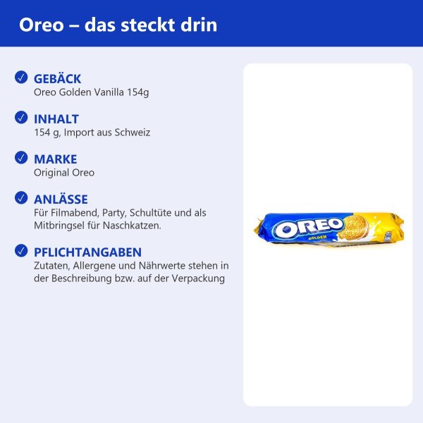 Oreo Golden Vanilla 154g