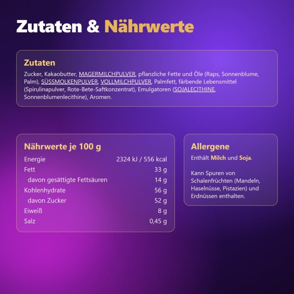 UBE Style Ube Schokolade 95 g – lila Schokolade mit cremiger Ube-Füllung | hashtag SCHMECKT