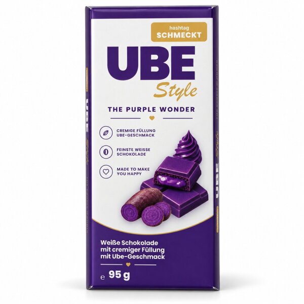 UBE Style Weiße Schokolade mit cremiger Ube-Füllung 95 g – The Purple Wonder