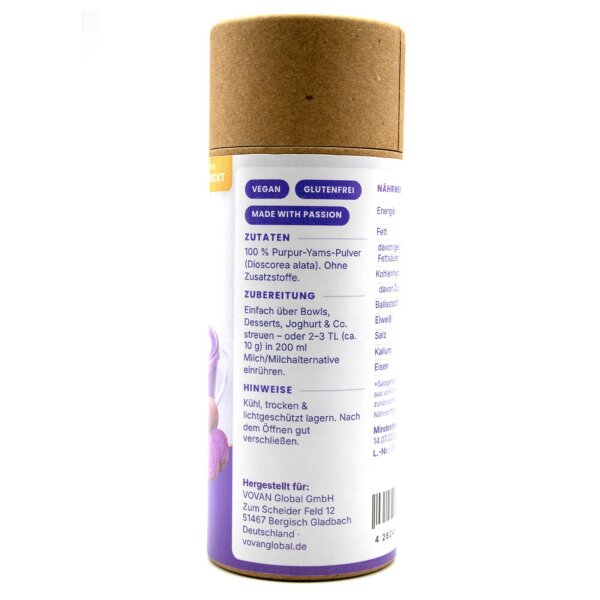 UBE Pure Ube Powder 100 g – 100 % Purpur-Yams-Pulver