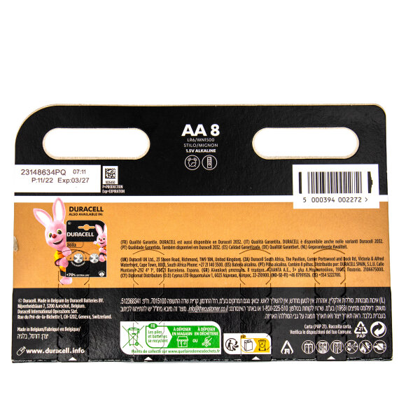 Simply by Duracell AA Batterien 8er Pack LR6 MN1500 1,5V