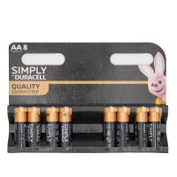 Simply by Duracell AA Batterien 8er Pack LR6 MN1500 1,5V