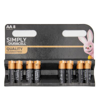 Simply by Duracell AA Batterien 8er Pack LR6 MN1500 1,5V