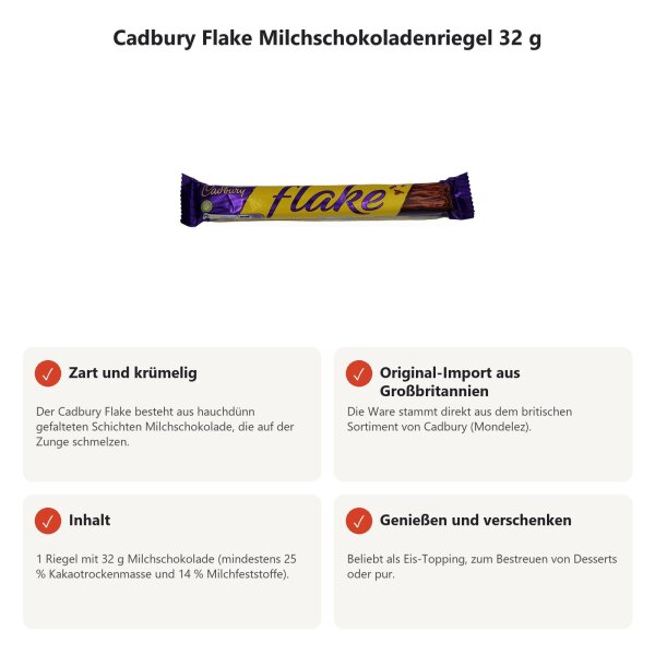 Cadbury Flake Chocolate 32 g