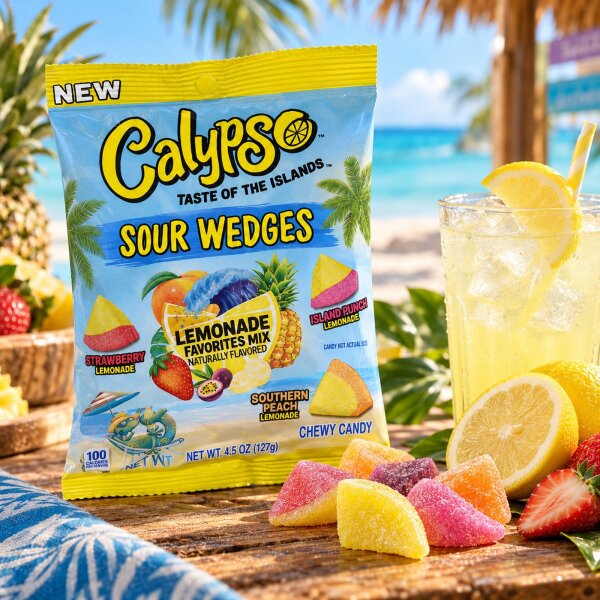 Calypso Sour Wedges Lemonade Mix 127 g