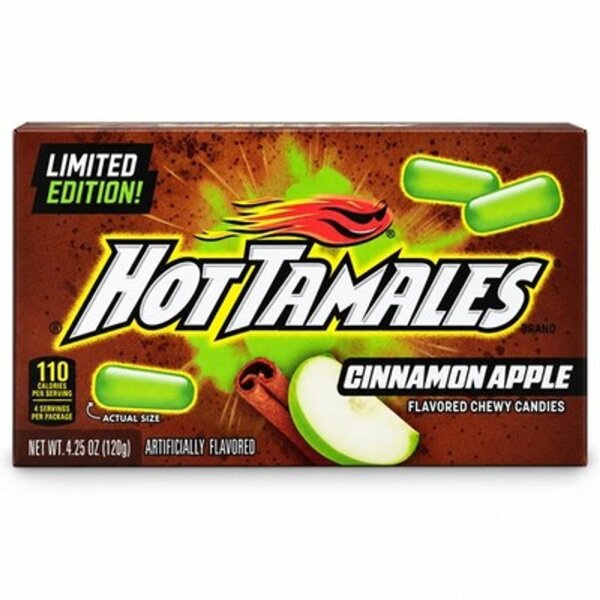 Hot Tamales Cinnamon Apple 120 g – Kaubonbons Zimt & Apfel, Limited Edition USA