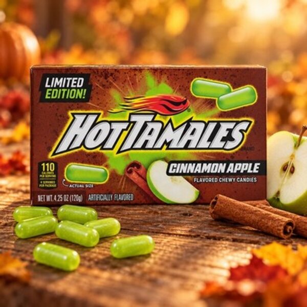 Hot Tamales Cinnamon Apple 120 g – Kaubonbons Zimt & Apfel, Limited Edition USA
